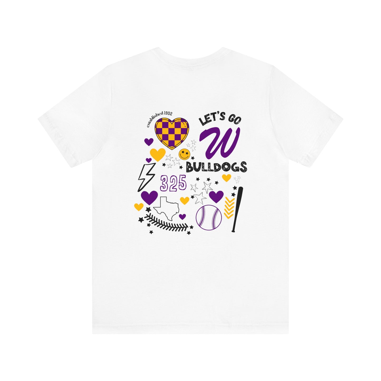 Wylie Baseball Game Day Shirt on Bella Canvas