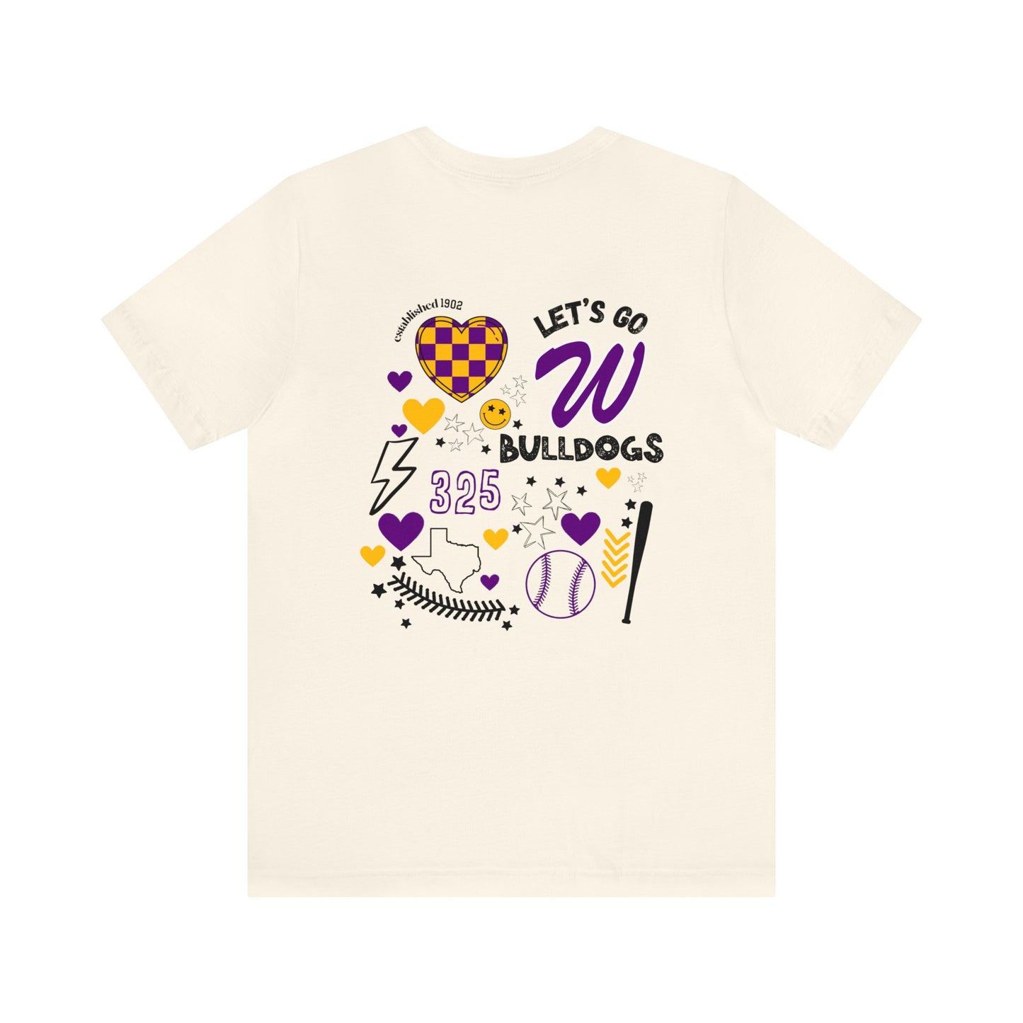 Wylie Baseball Game Day Shirt on Bella Canvas