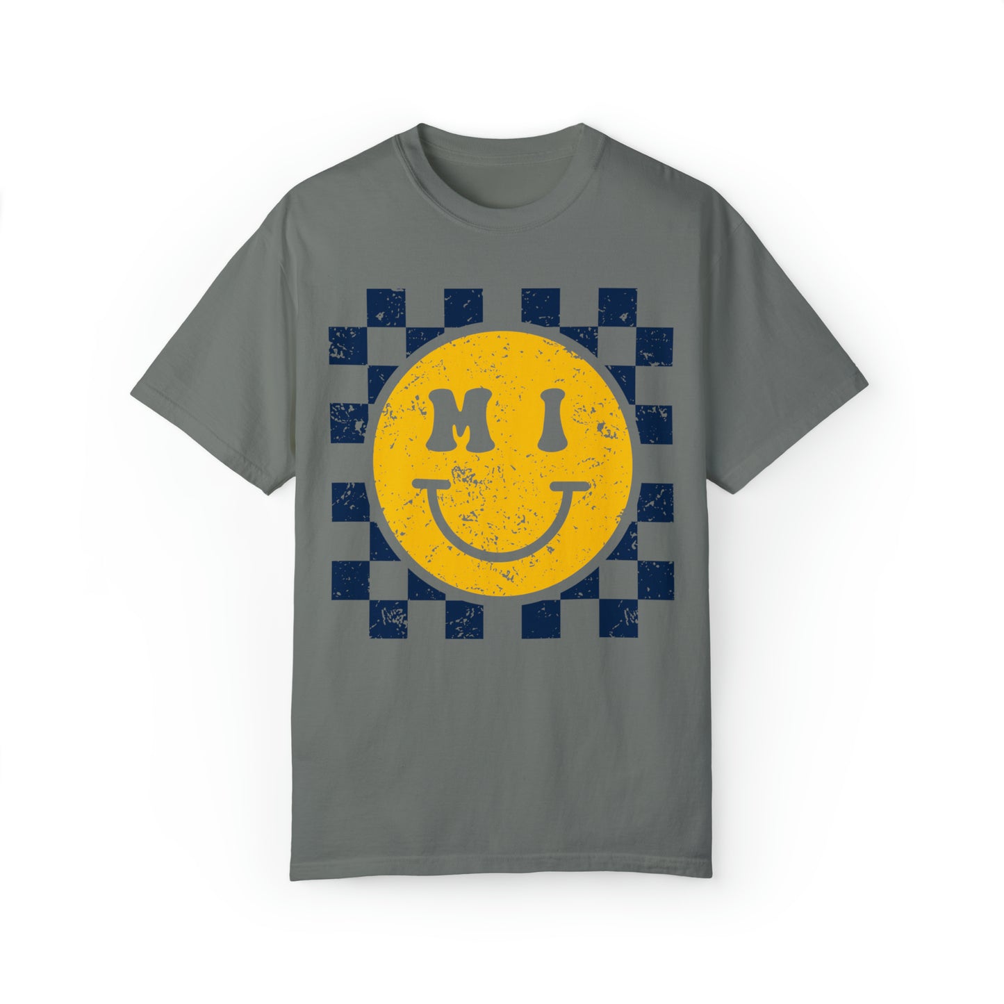 Michigan Checkered Smiley Shirt
