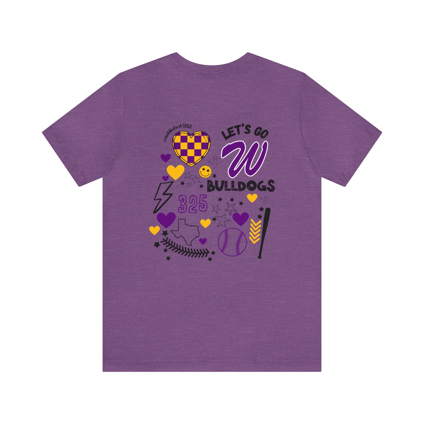 Wylie Baseball Game Day Shirt on Bella Canvas