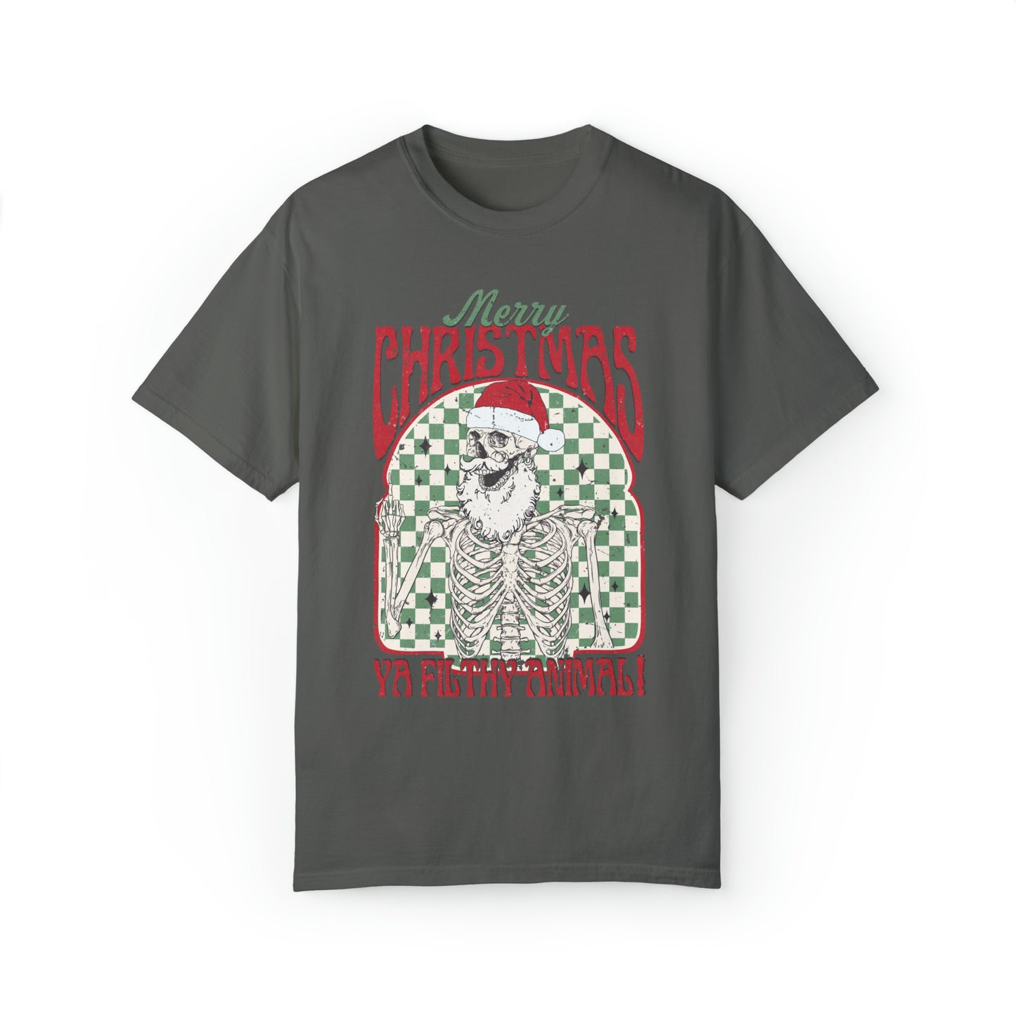 Merry Christmas Filthy Animal Skeleton Shirt