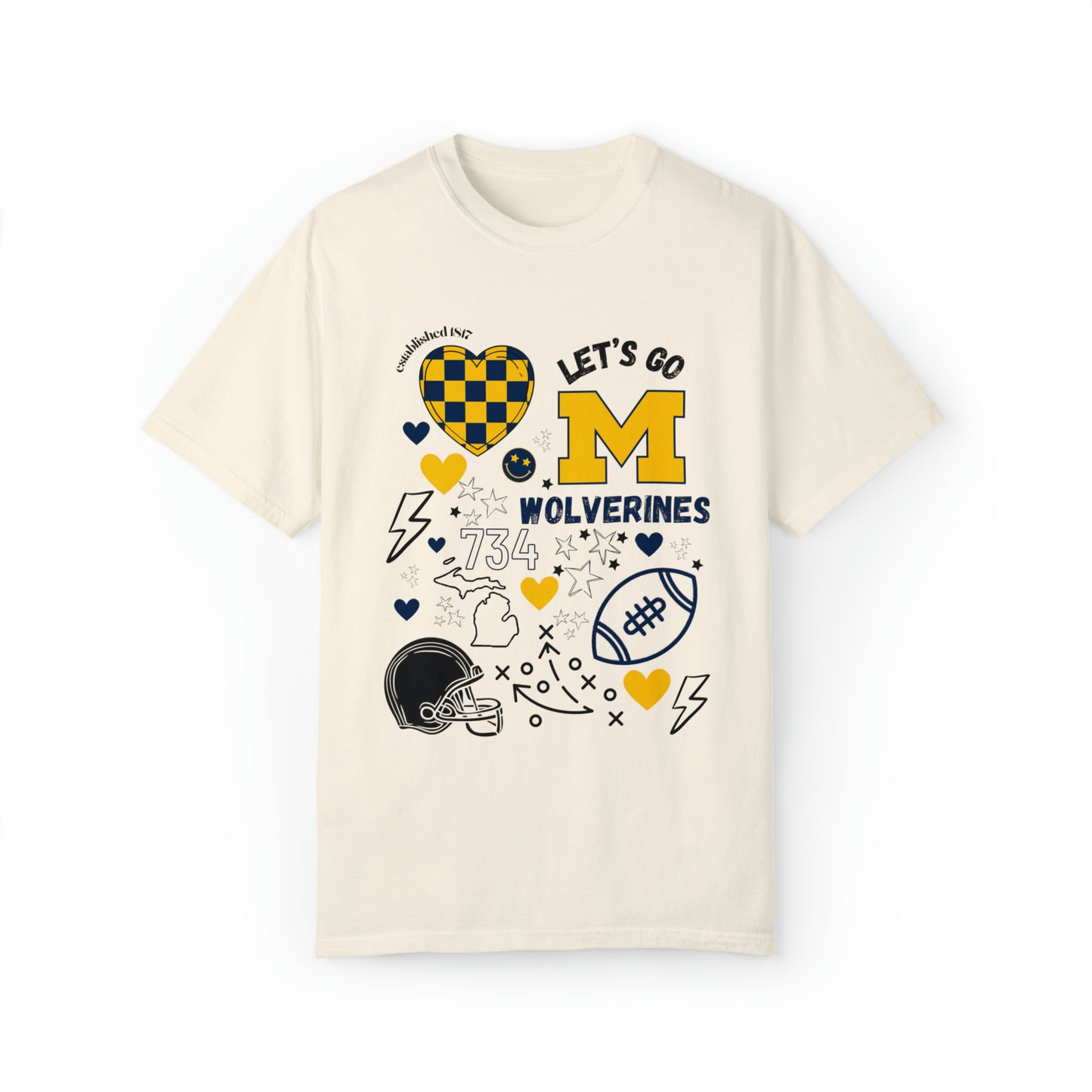 Wolverines Game Day Shirt Design On Front Only