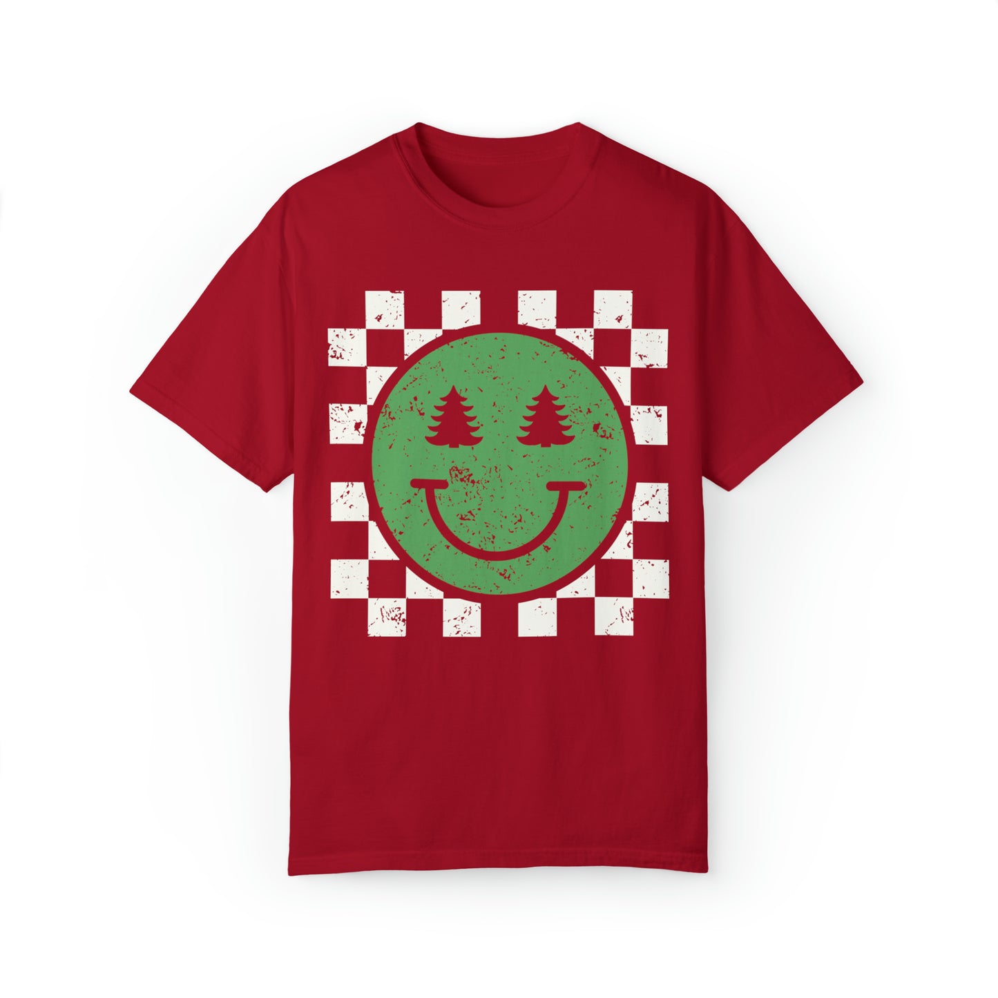 Retro Smile Christmas Tree Shirt