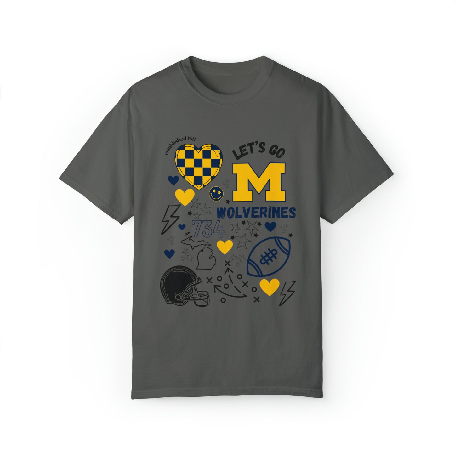 Wolverines Game Day Shirt Design On Front Only