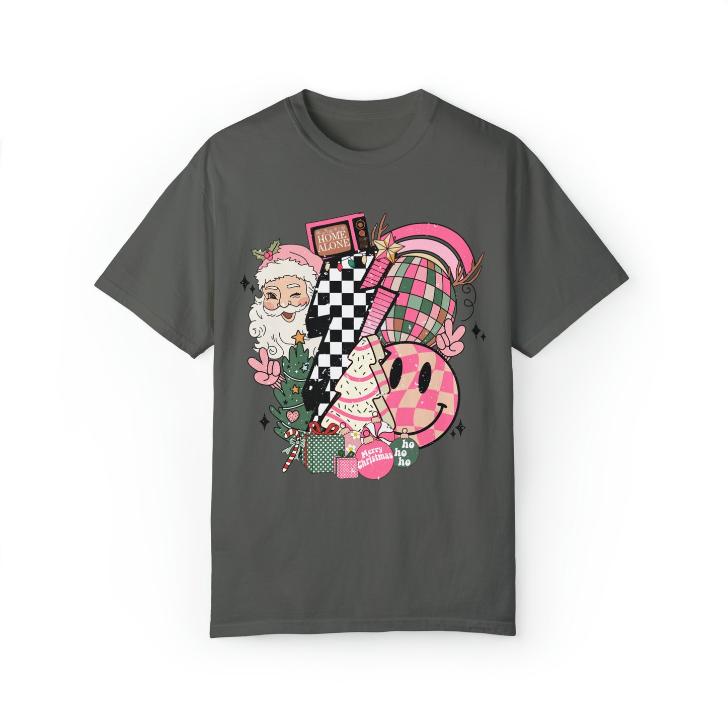 Pink Christmas Collage Shirt