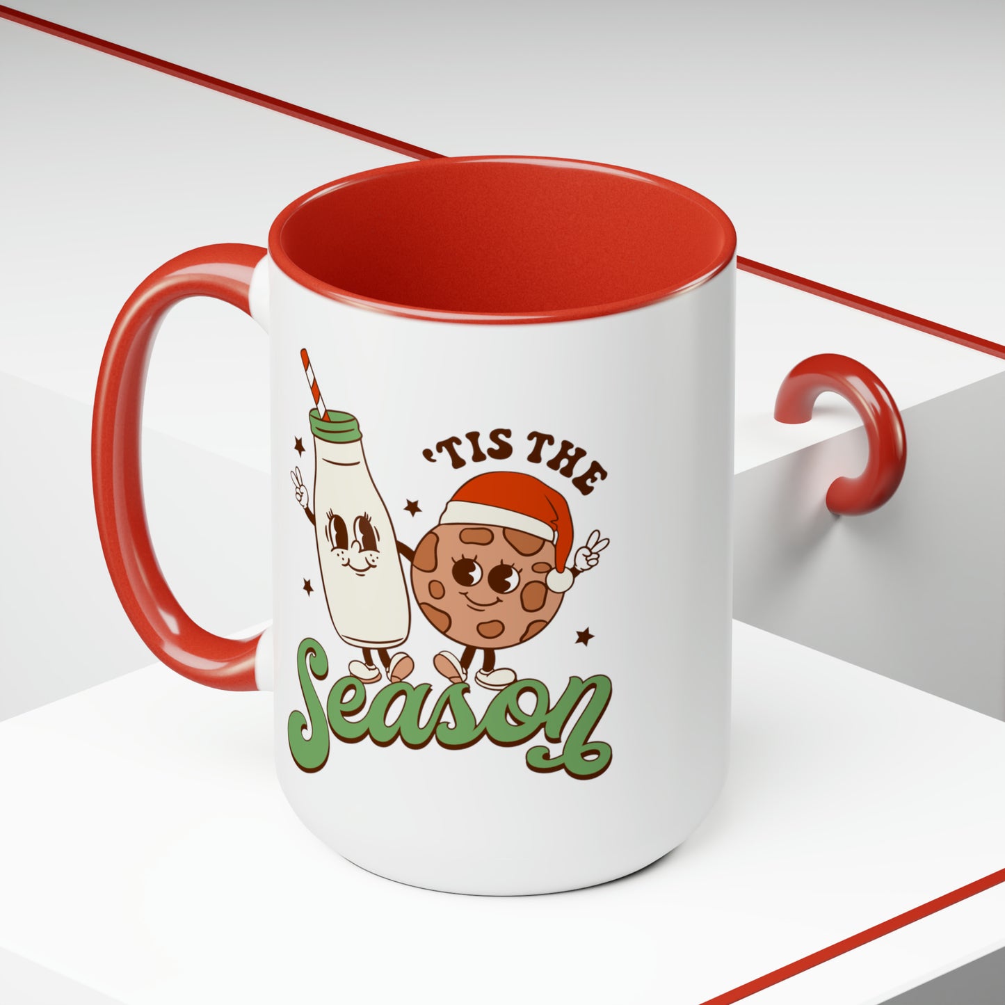 Tis The Season Milk & Cookies Mug