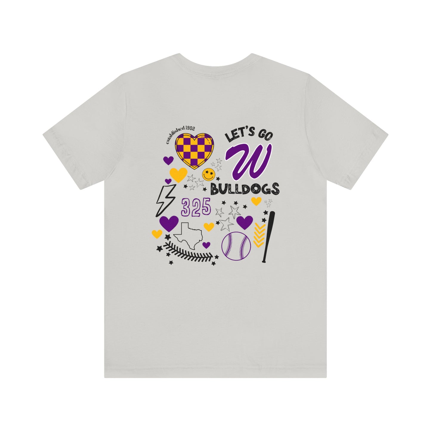 Wylie Baseball Game Day Shirt on Bella Canvas