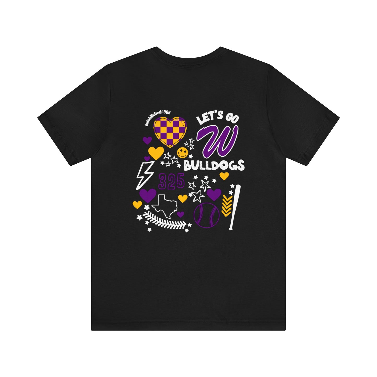 Wylie Baseball Game Day Shirt on Bella Canvas