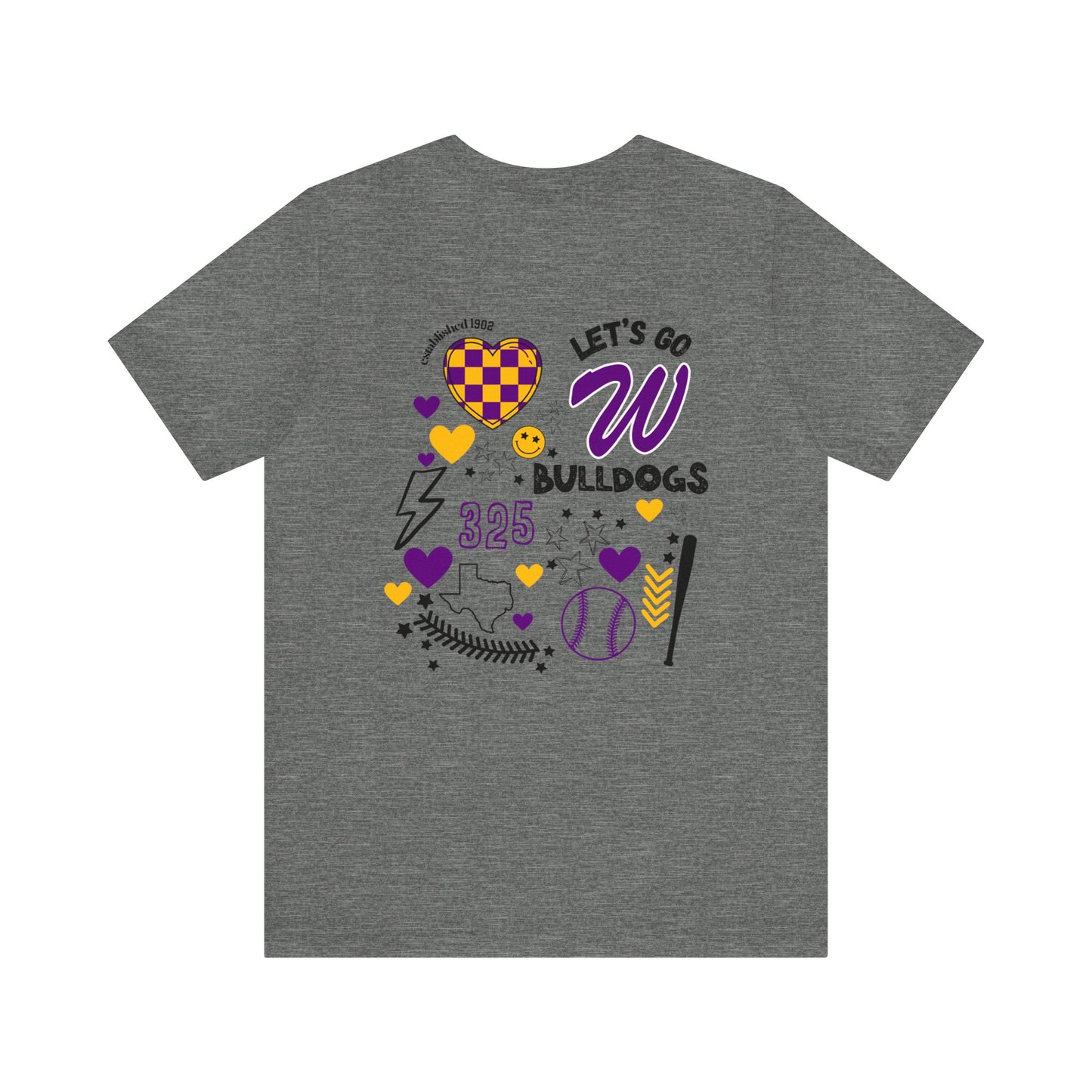 Wylie Baseball Game Day Shirt on Bella Canvas