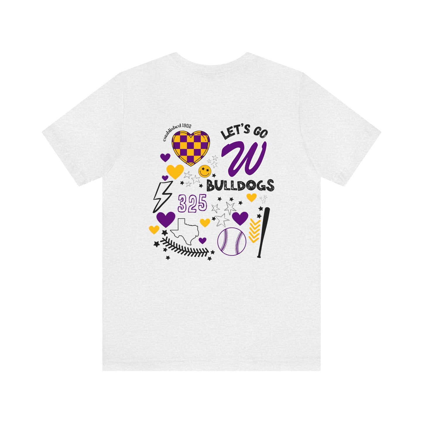 Wylie Baseball Game Day Shirt on Bella Canvas