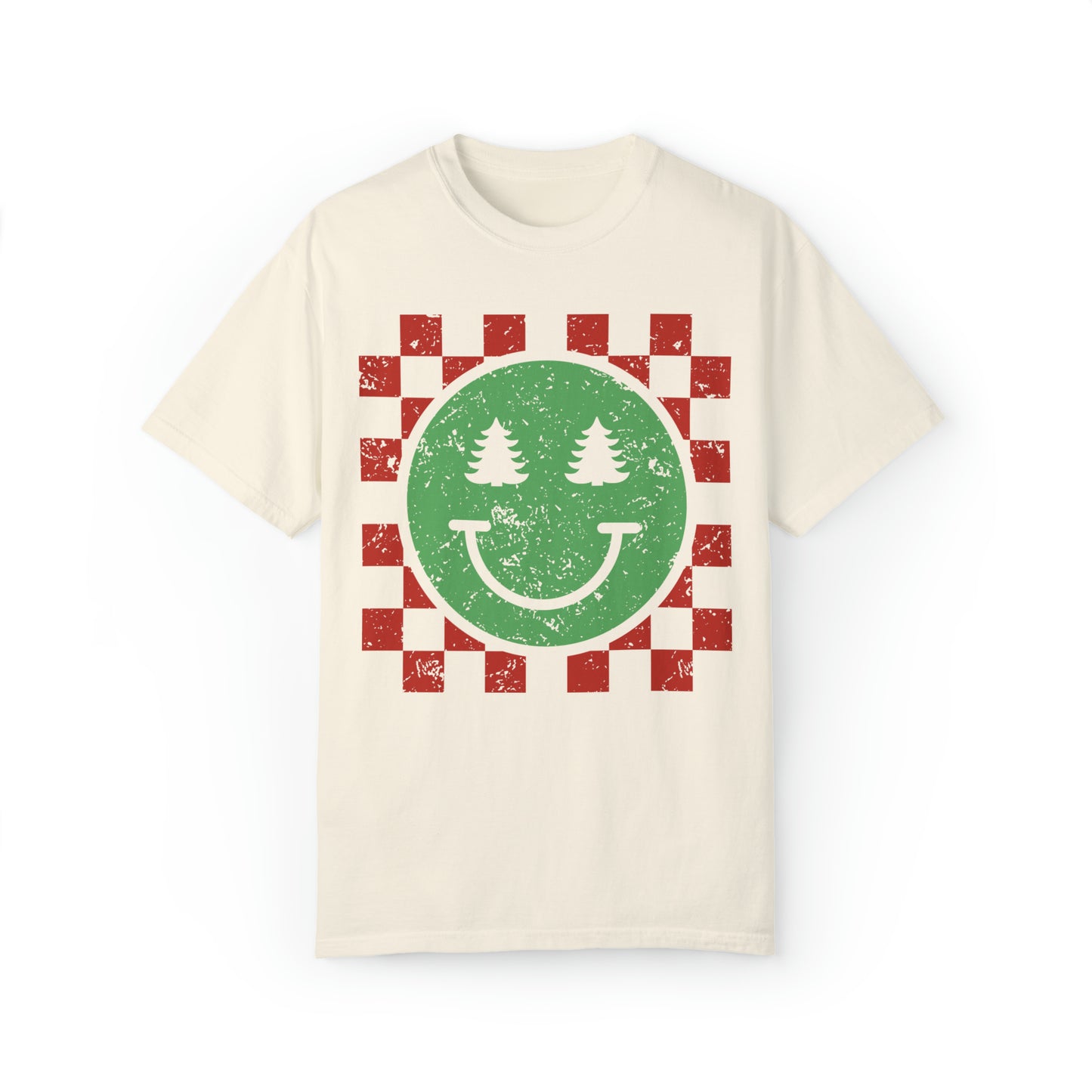 Retro Smile Christmas Tree Shirt