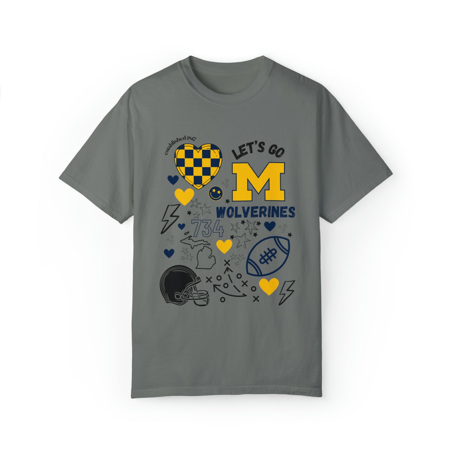 Wolverines Game Day Shirt Design On Front Only