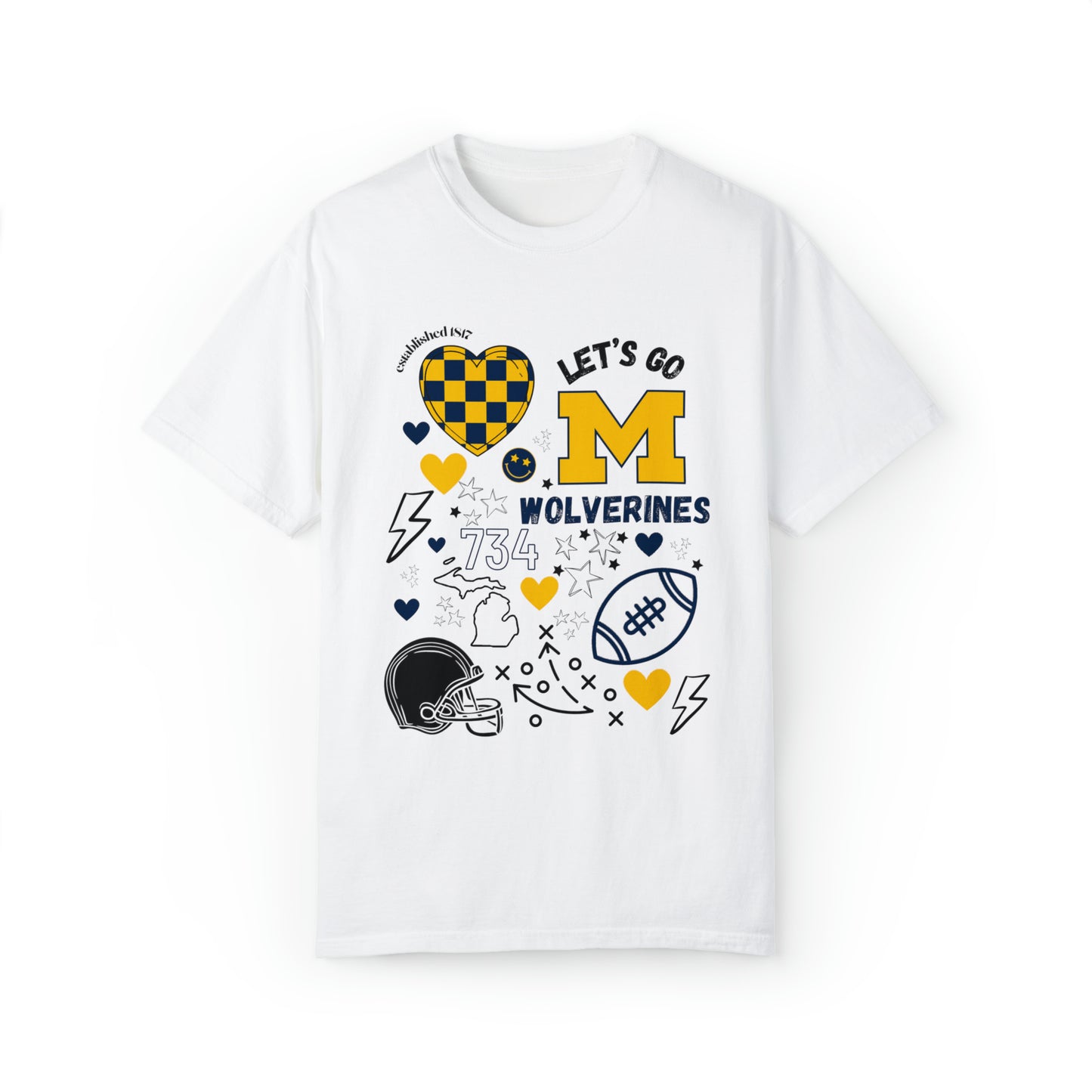 Wolverines Game Day Shirt Design On Front Only