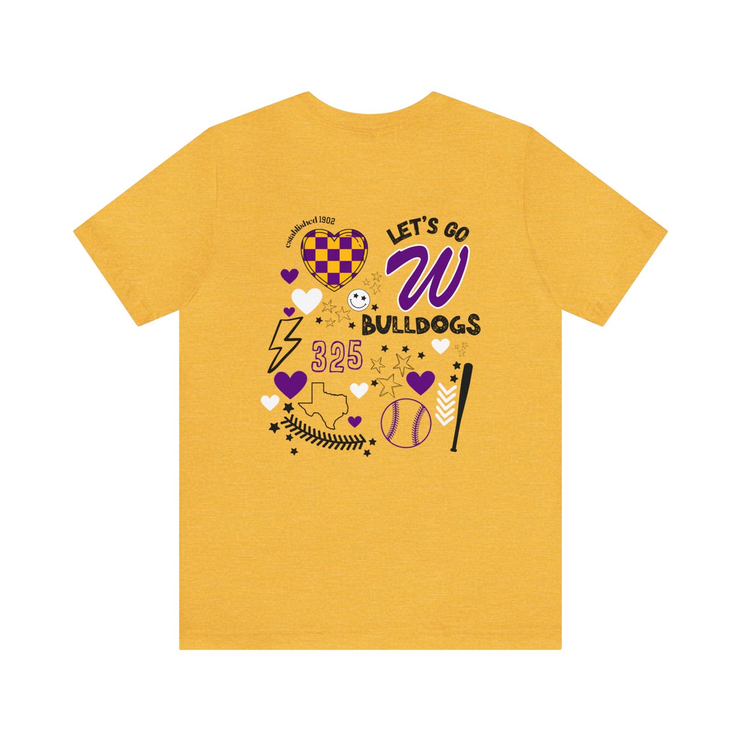 Wylie Baseball Game Day Shirt on Bella Canvas
