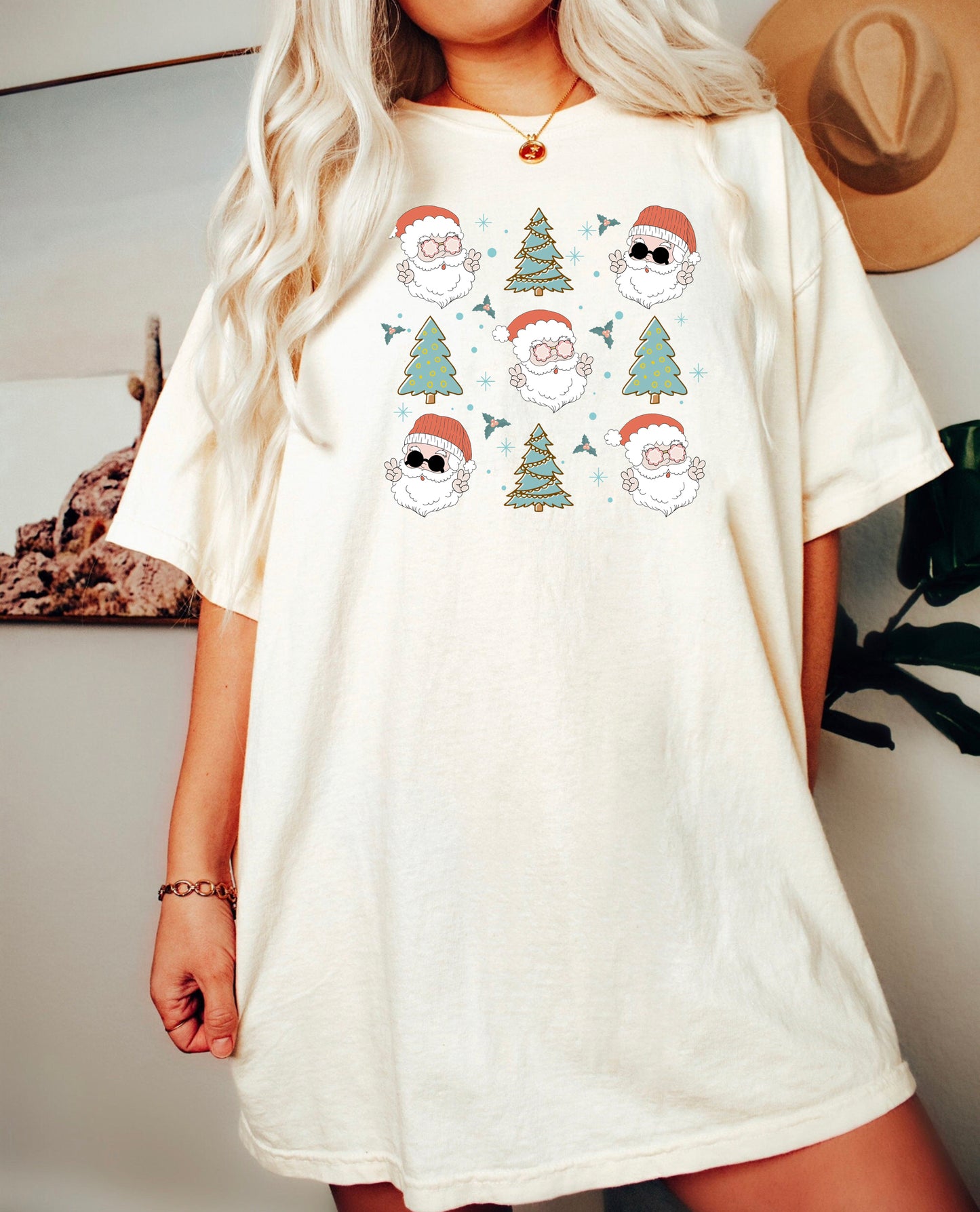 Groovy Santa Collage Shirt