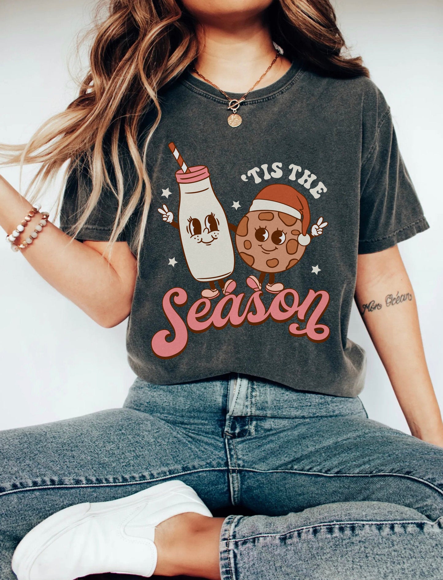 Tis the Season Milk & Cookies Shirt