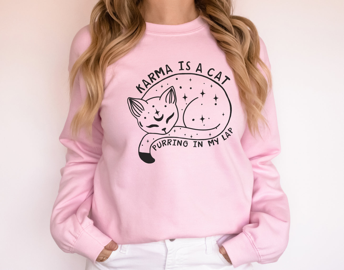 Karma Is A Cat Sweatshirt