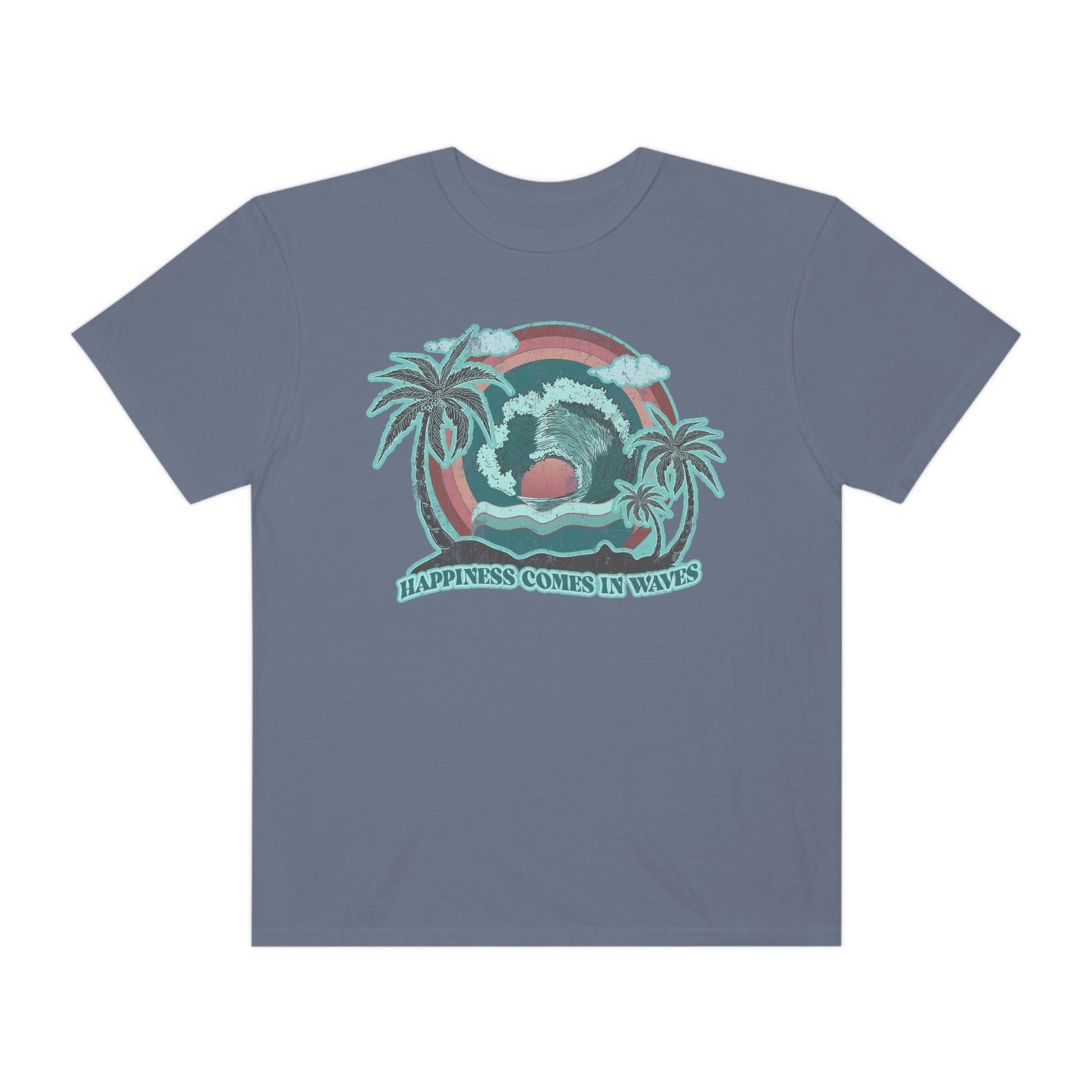 Happiness Comes In Waves Shirt Beach Shirt