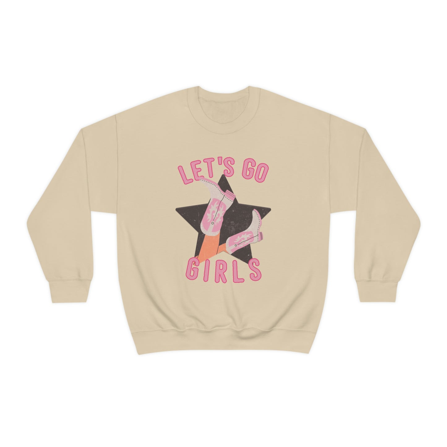 Let's Go Girls Sweatshirt, Design on Front Only