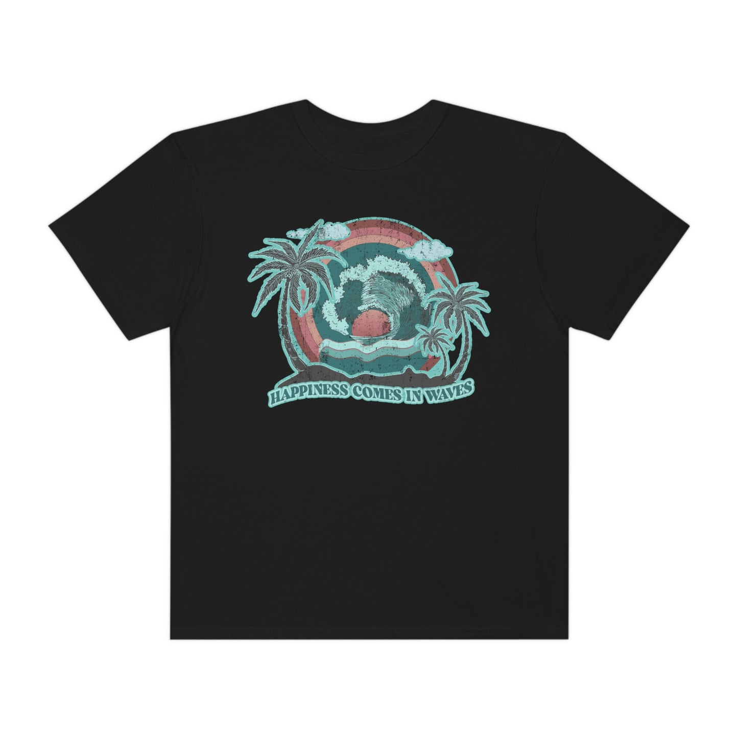 Happiness Comes In Waves Shirt Beach Shirt