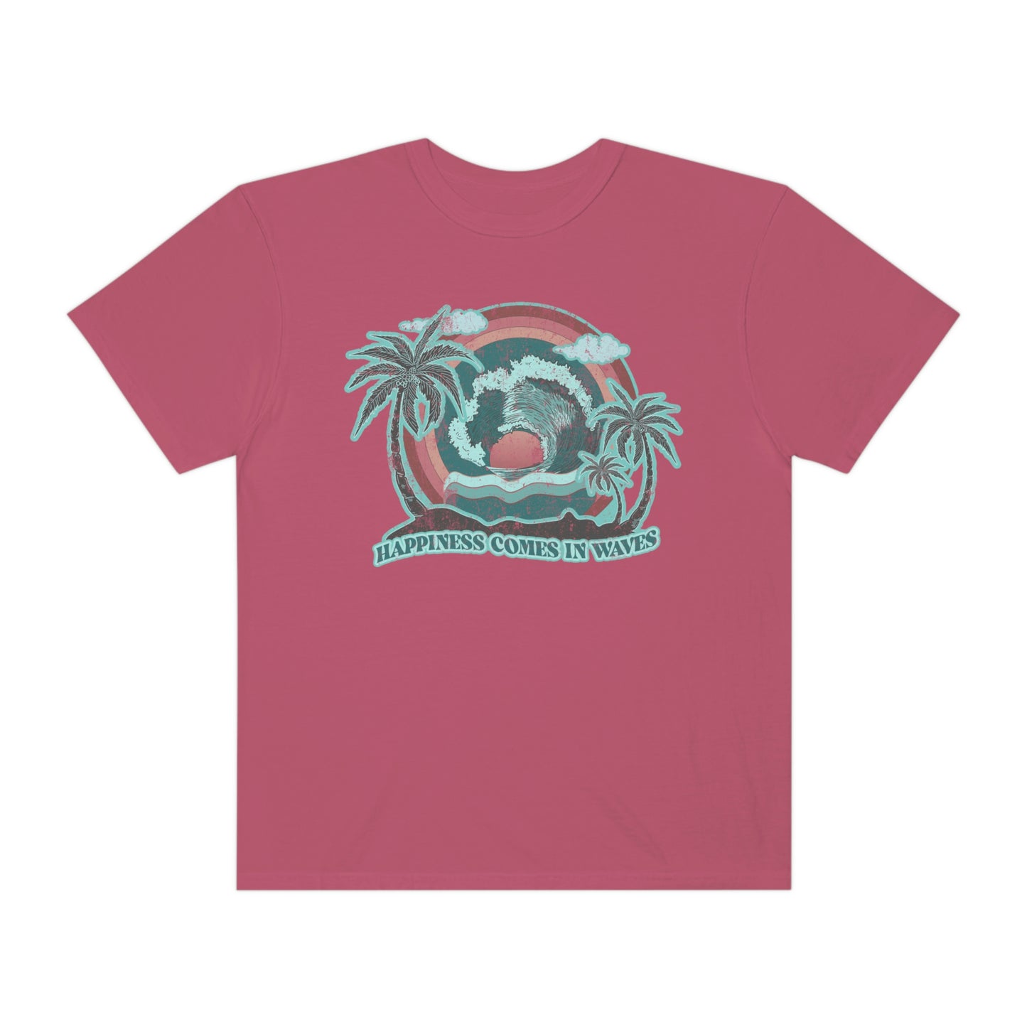 Happiness Comes In Waves Shirt Beach Shirt