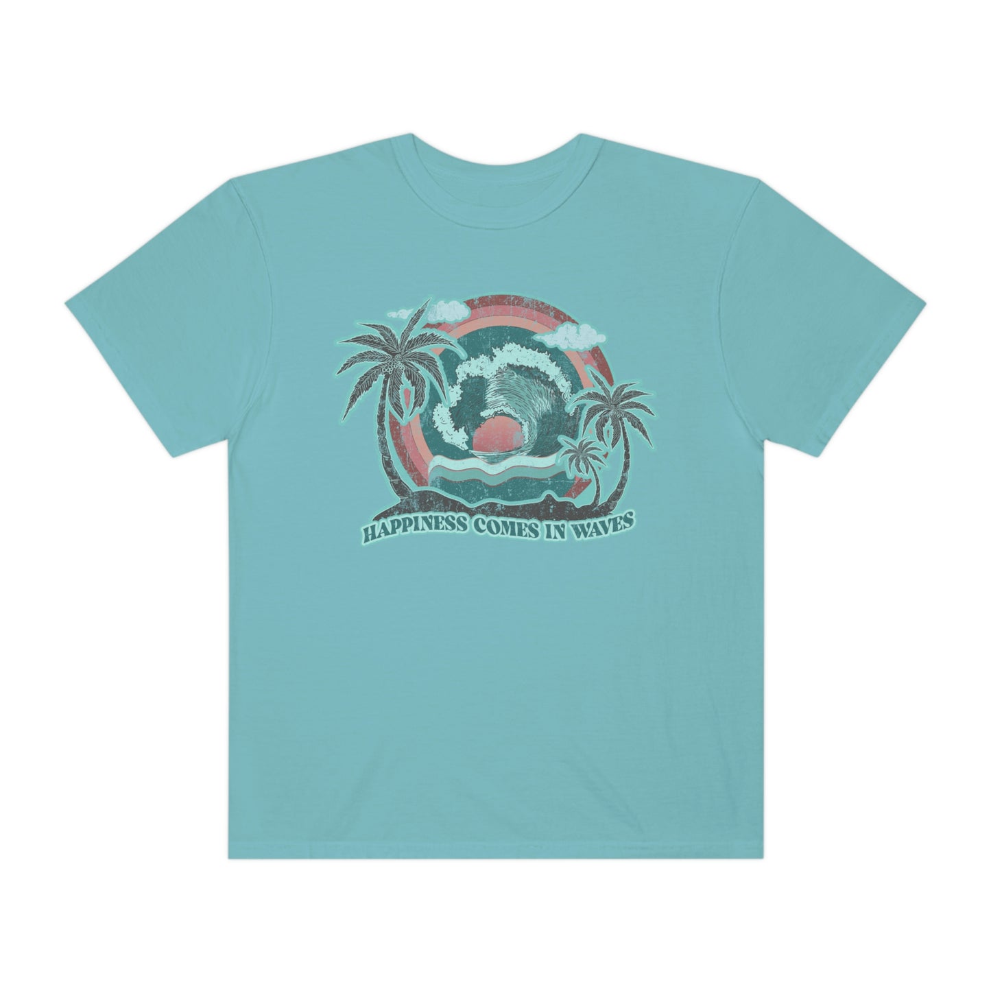 Happiness Comes In Waves Shirt Beach Shirt