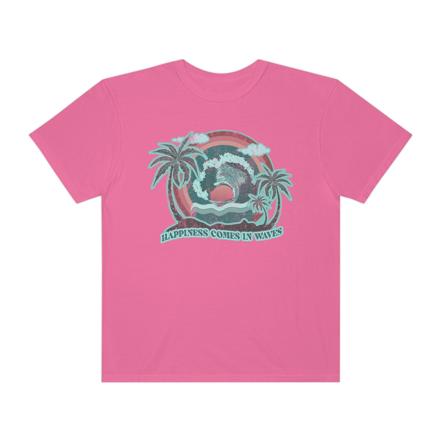 Happiness Comes In Waves Shirt Beach Shirt