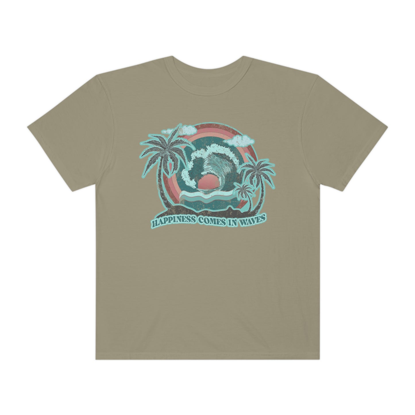 Happiness Comes In Waves Shirt Beach Shirt