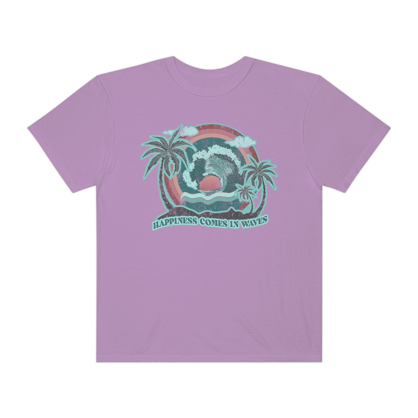 Happiness Comes In Waves Shirt Beach Shirt