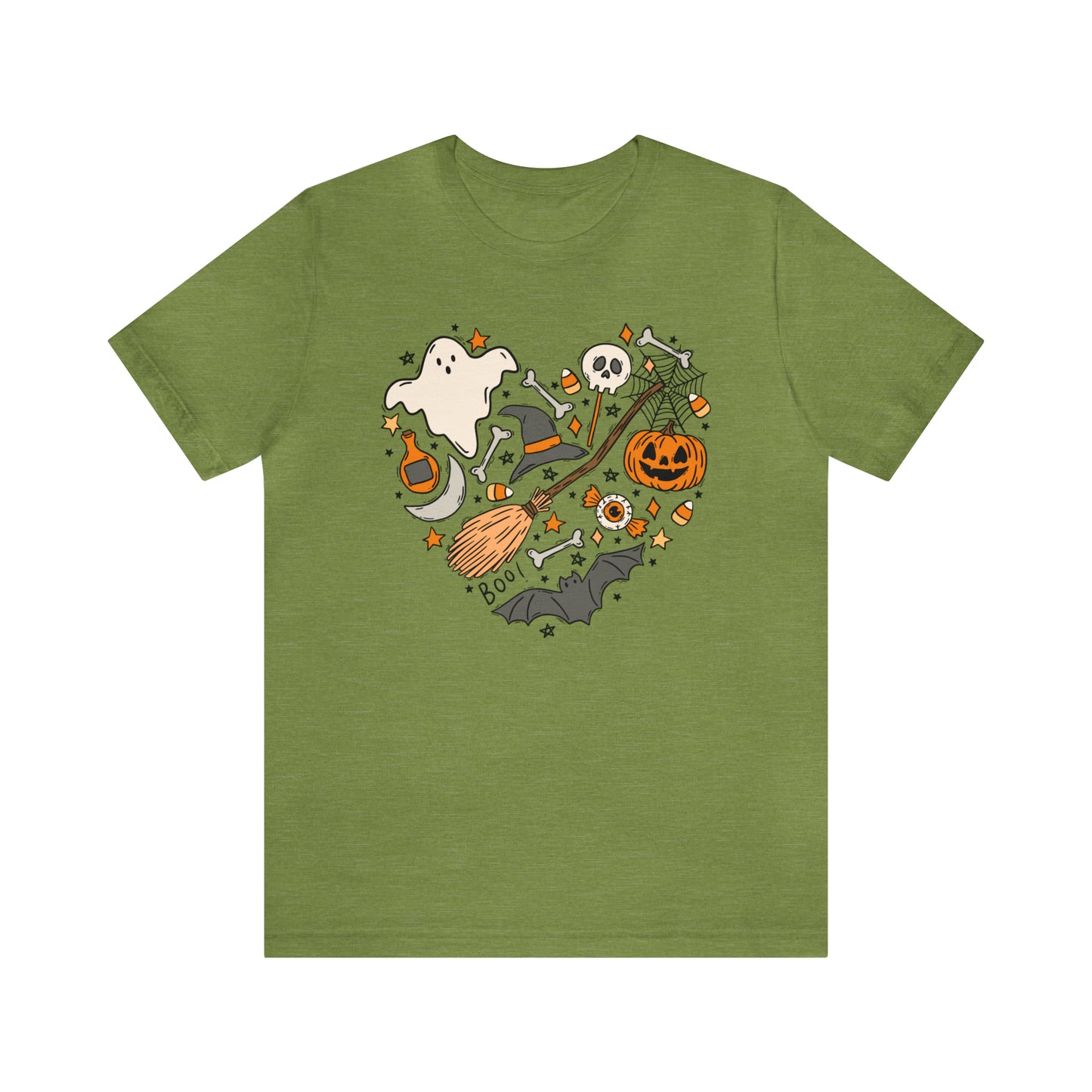 Halloween Heart Shirt Bella Canvas