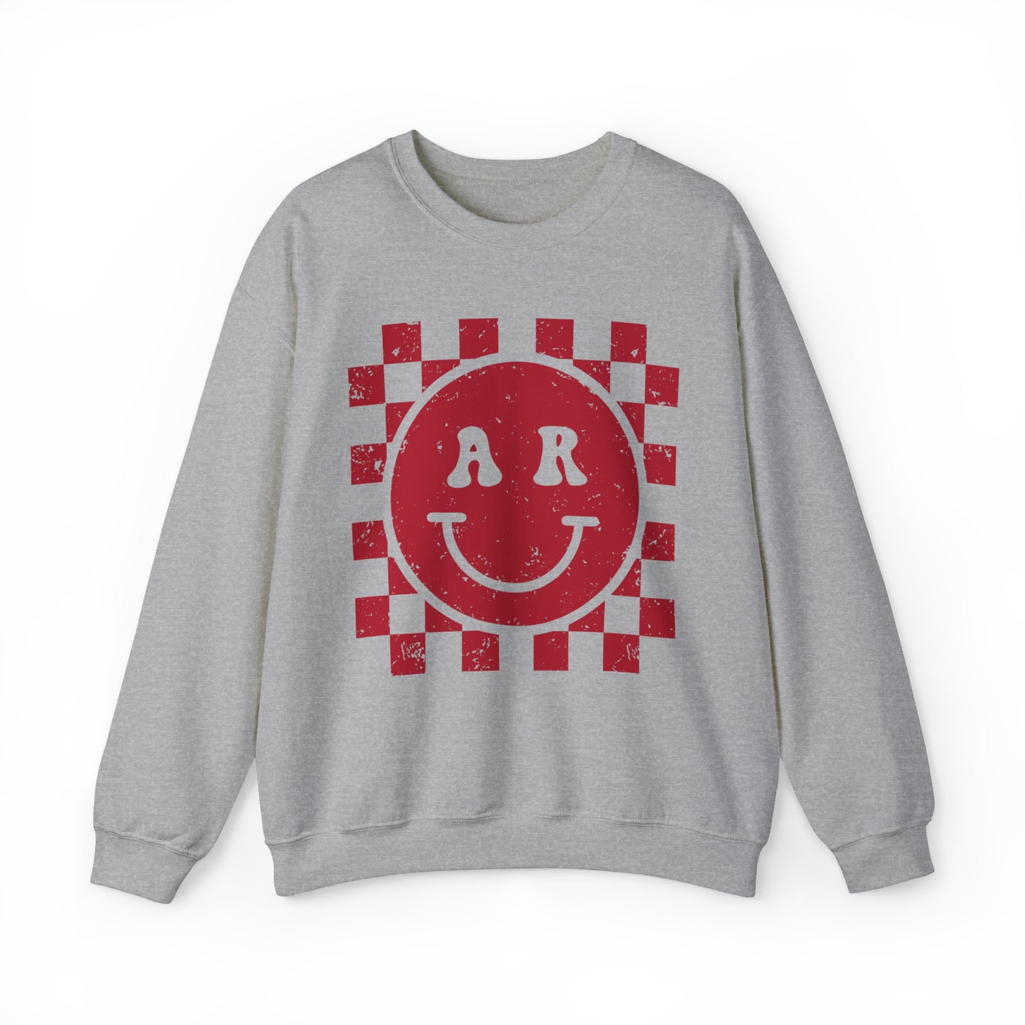 AR Smiley Checkered Sweatshirt