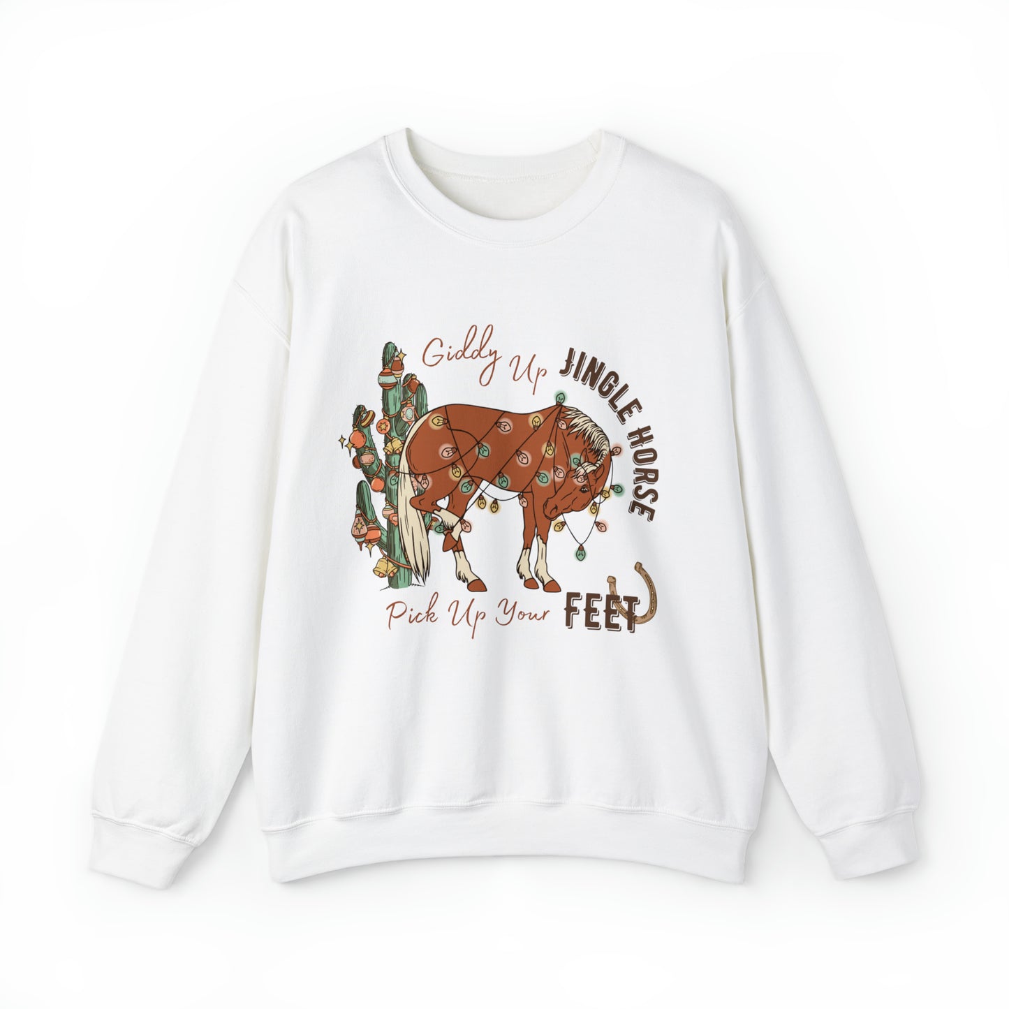 Giddy Up Jingle Horse Sweatshirt