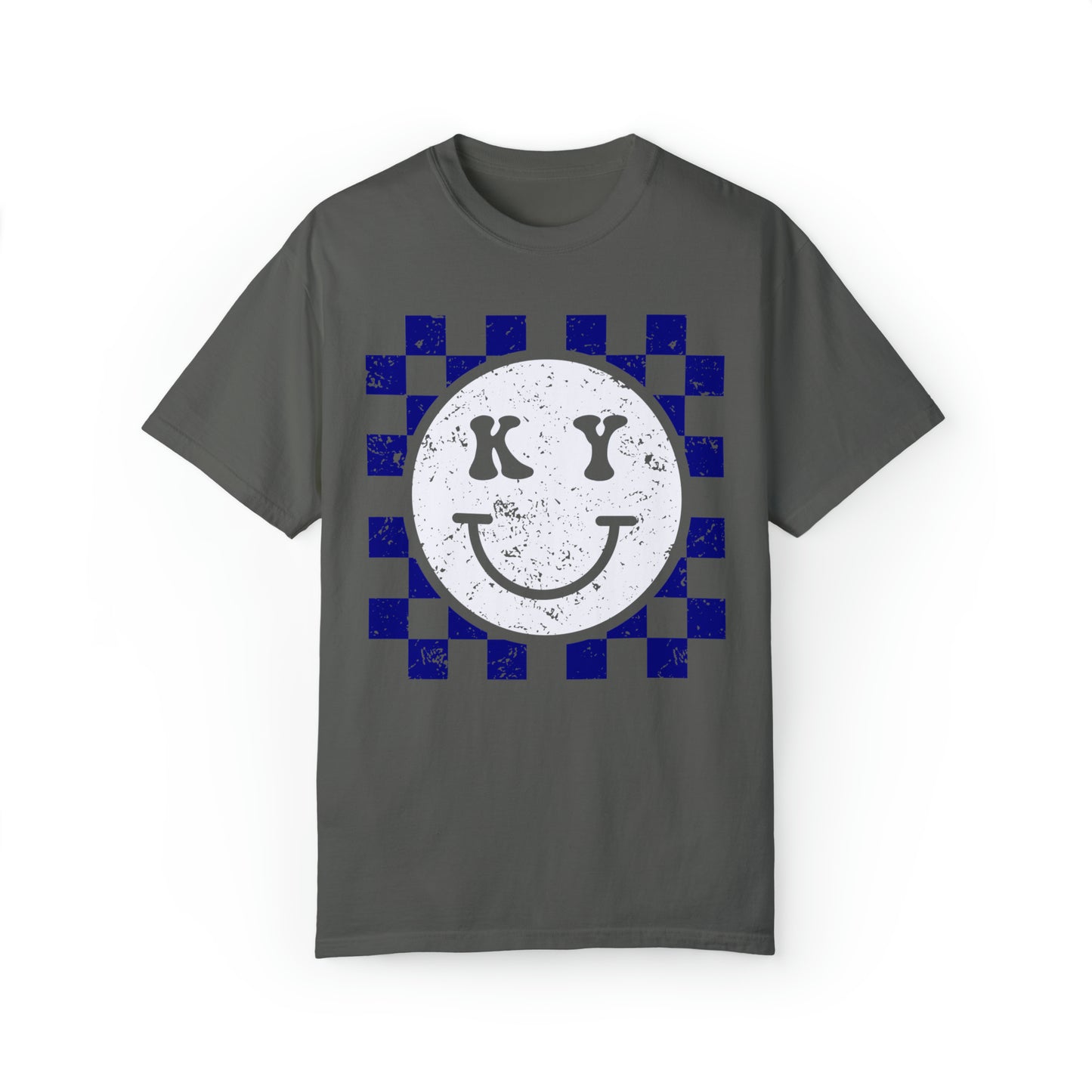 Kentucky Checkered Smiley Face Shirt