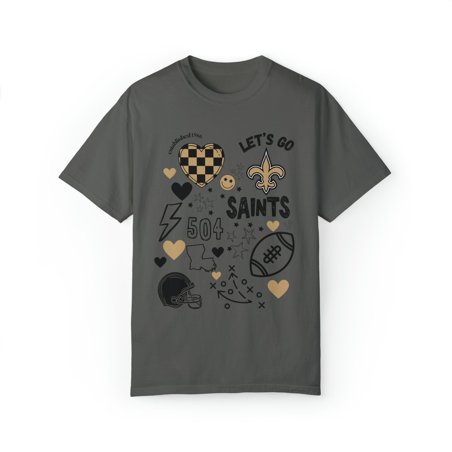 Saints Game Day Shirt, Design on Front Only
