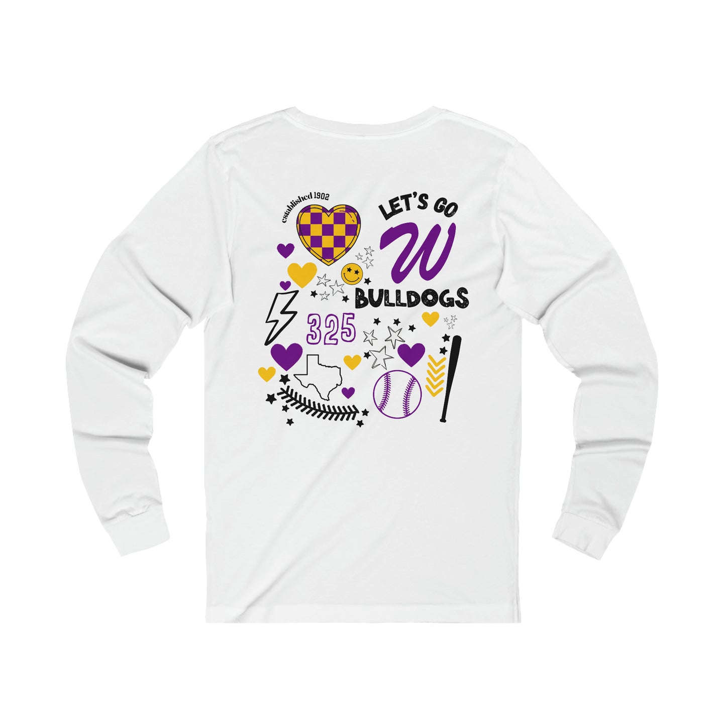 Wylie Baseball Game Day on Bella Canvas