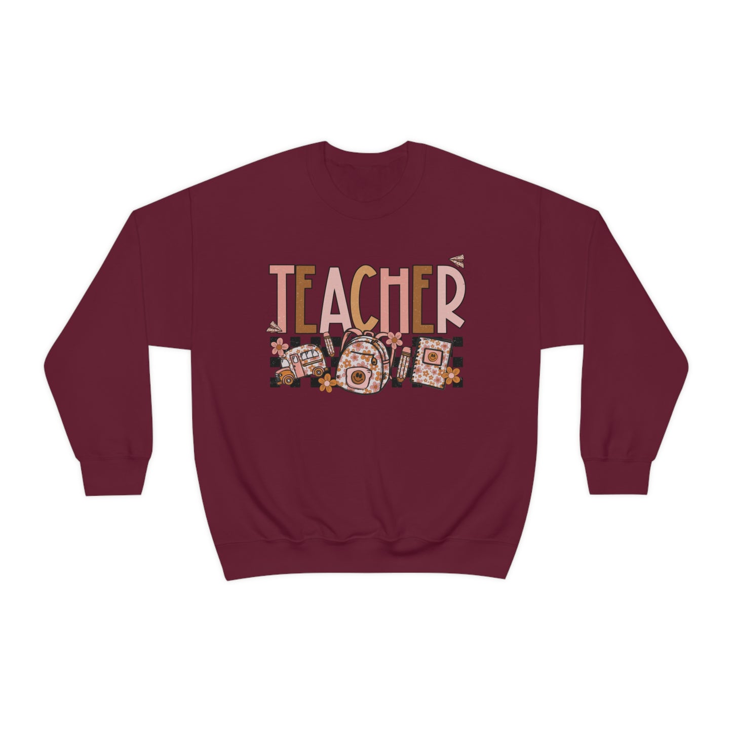 Retro Teacher Back To School Sweatshirt