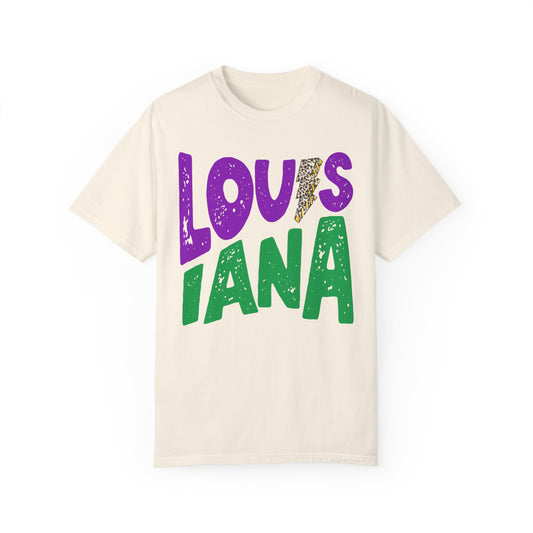Louisiana Mardi Gras Lightning Bolt Shirt