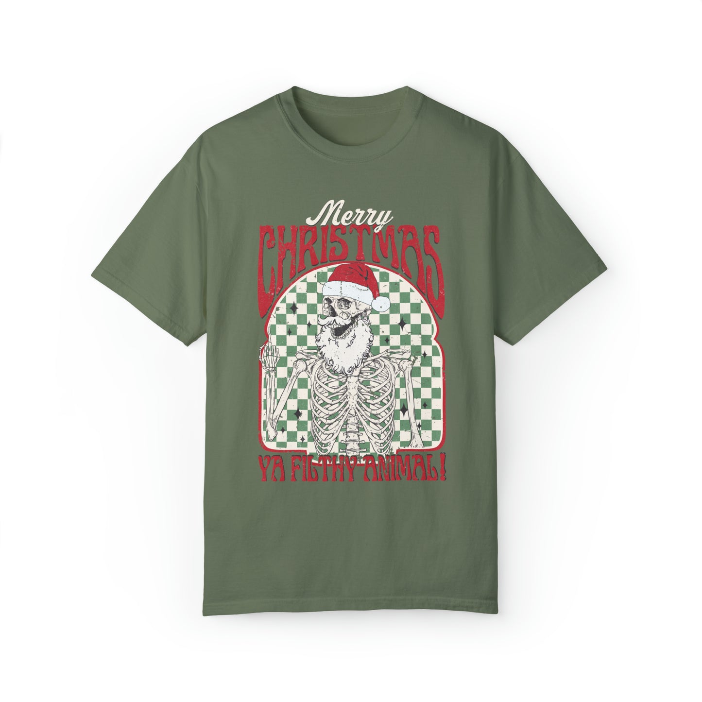 Merry Christmas Filthy Animal Skeleton Shirt