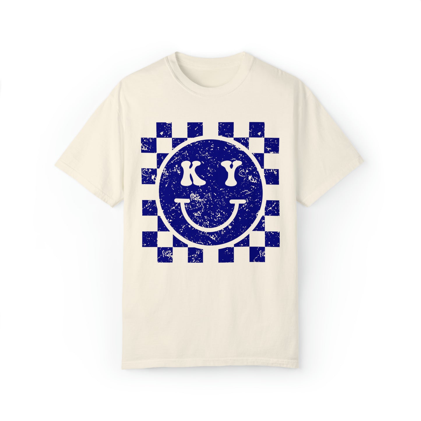 Kentucky Checkered Smiley Face Shirt