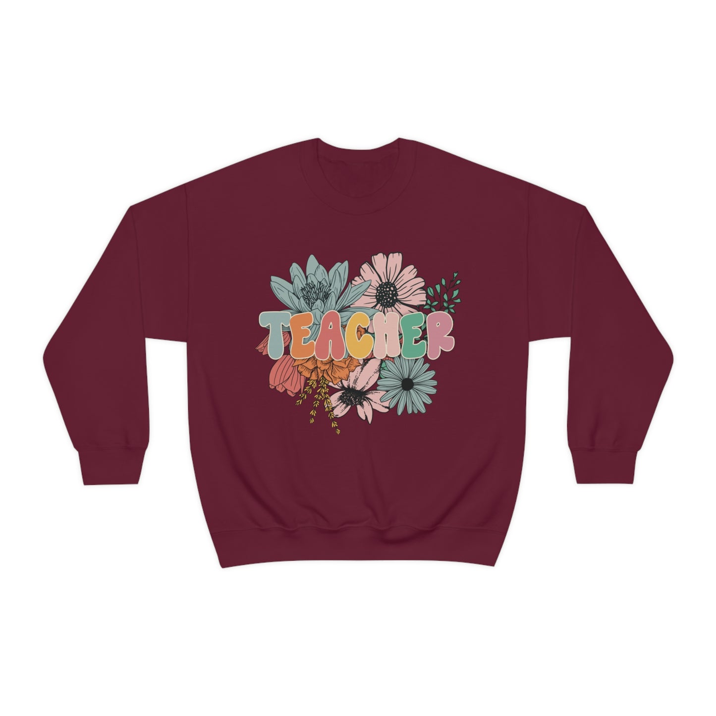 Floral Teacher Sweatshirt