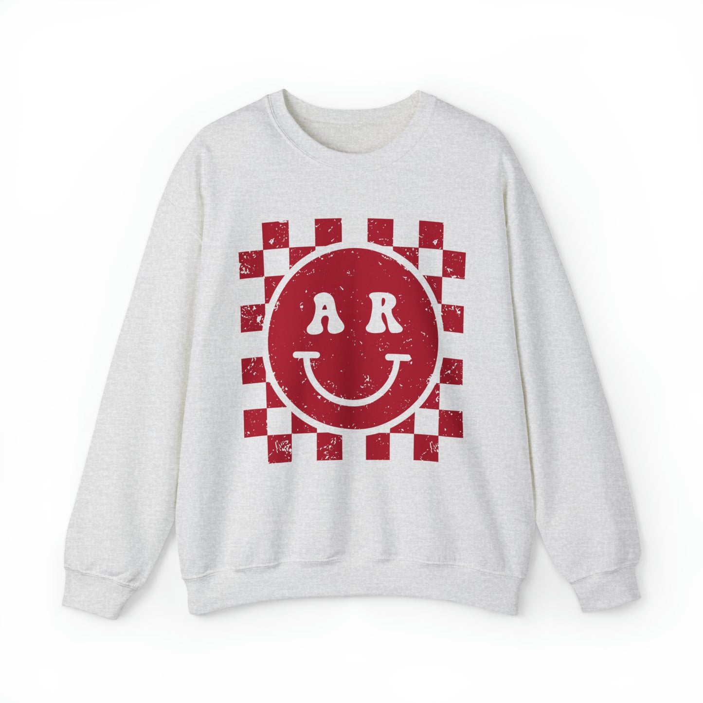 AR Smiley Checkered Sweatshirt