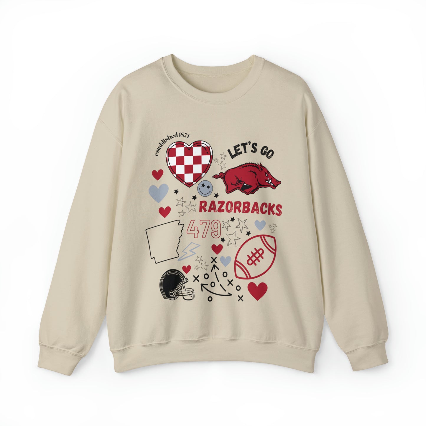 AR Game Day Sweatshirt Front Design Only