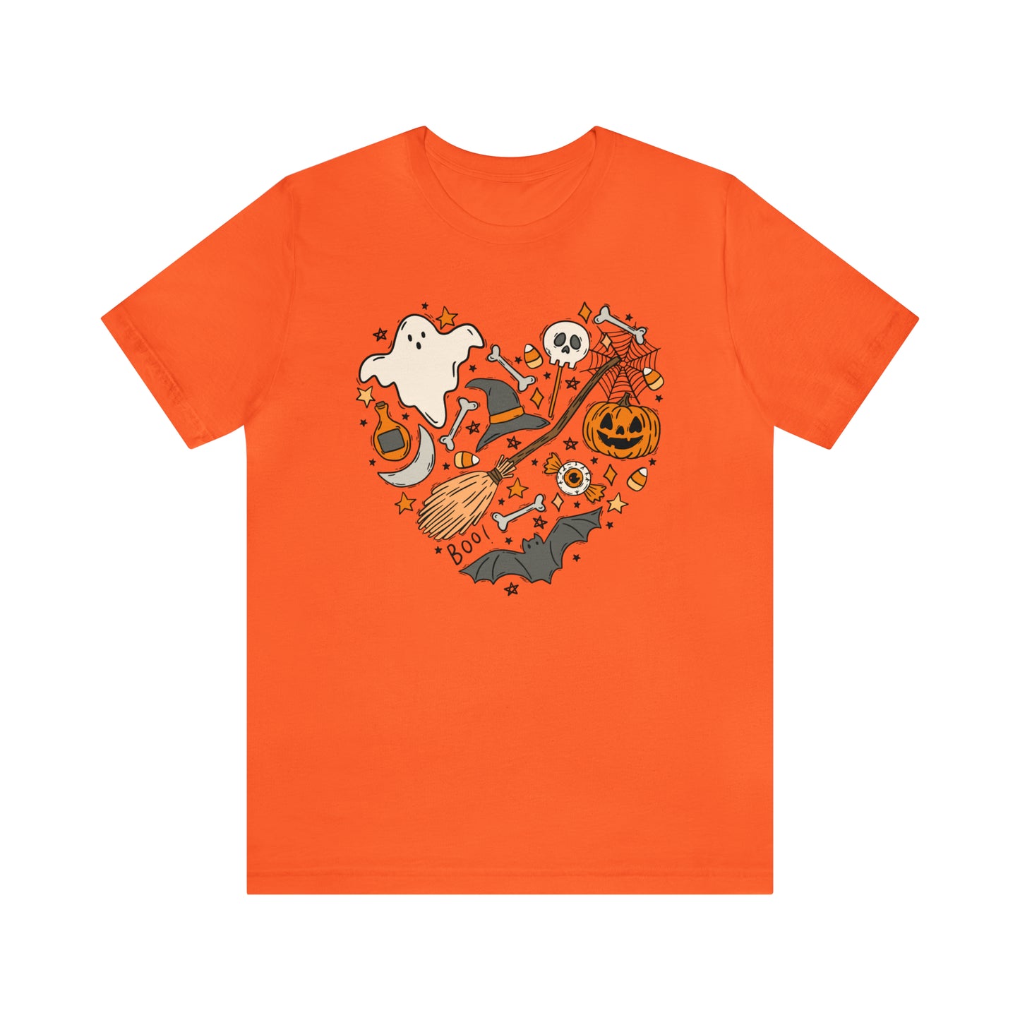 Halloween Heart Shirt Bella Canvas