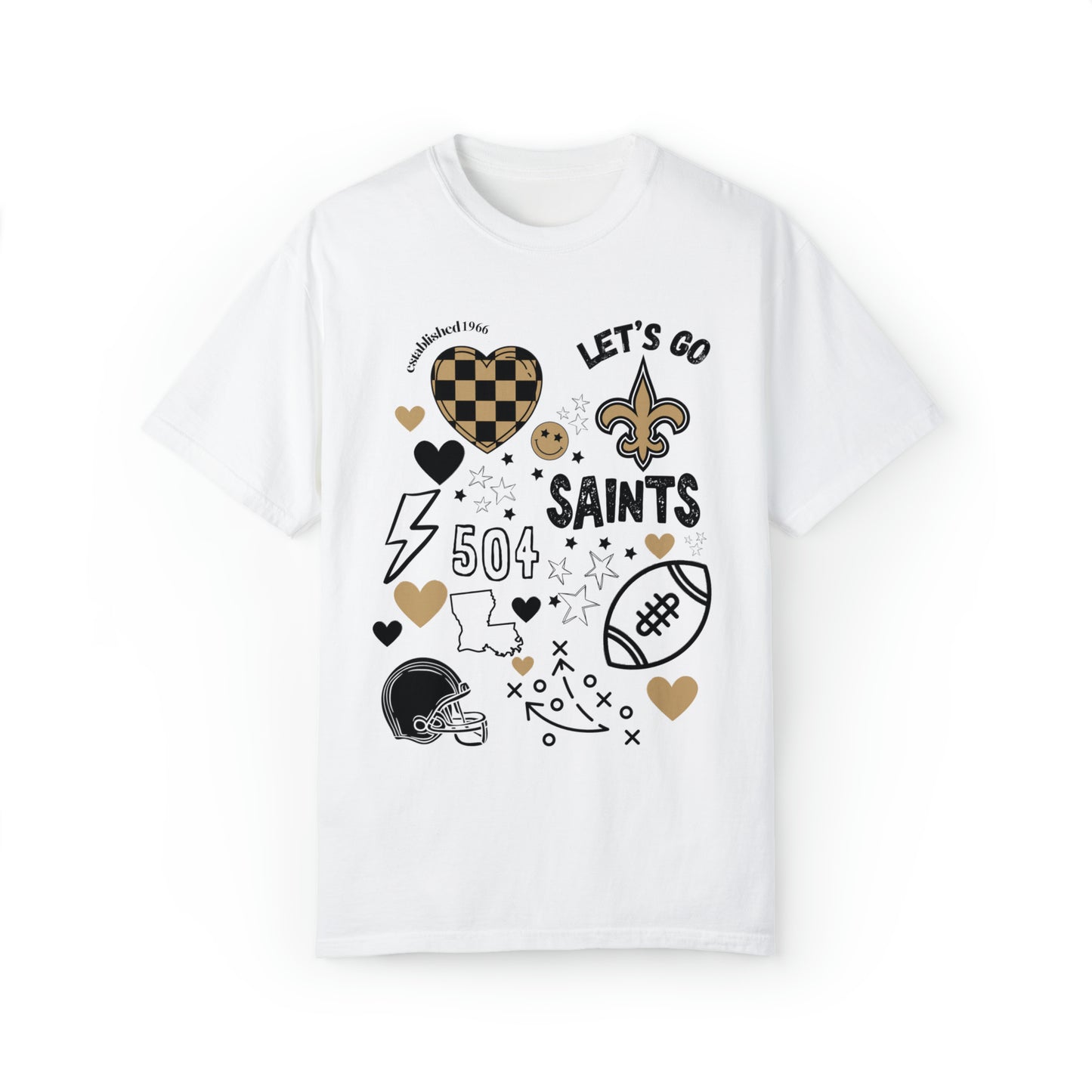 Saints Game Day Shirt, Design on Front Only