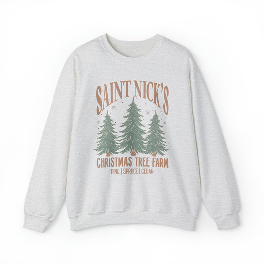 Saint Nick Christmas Tree Sweatshirt