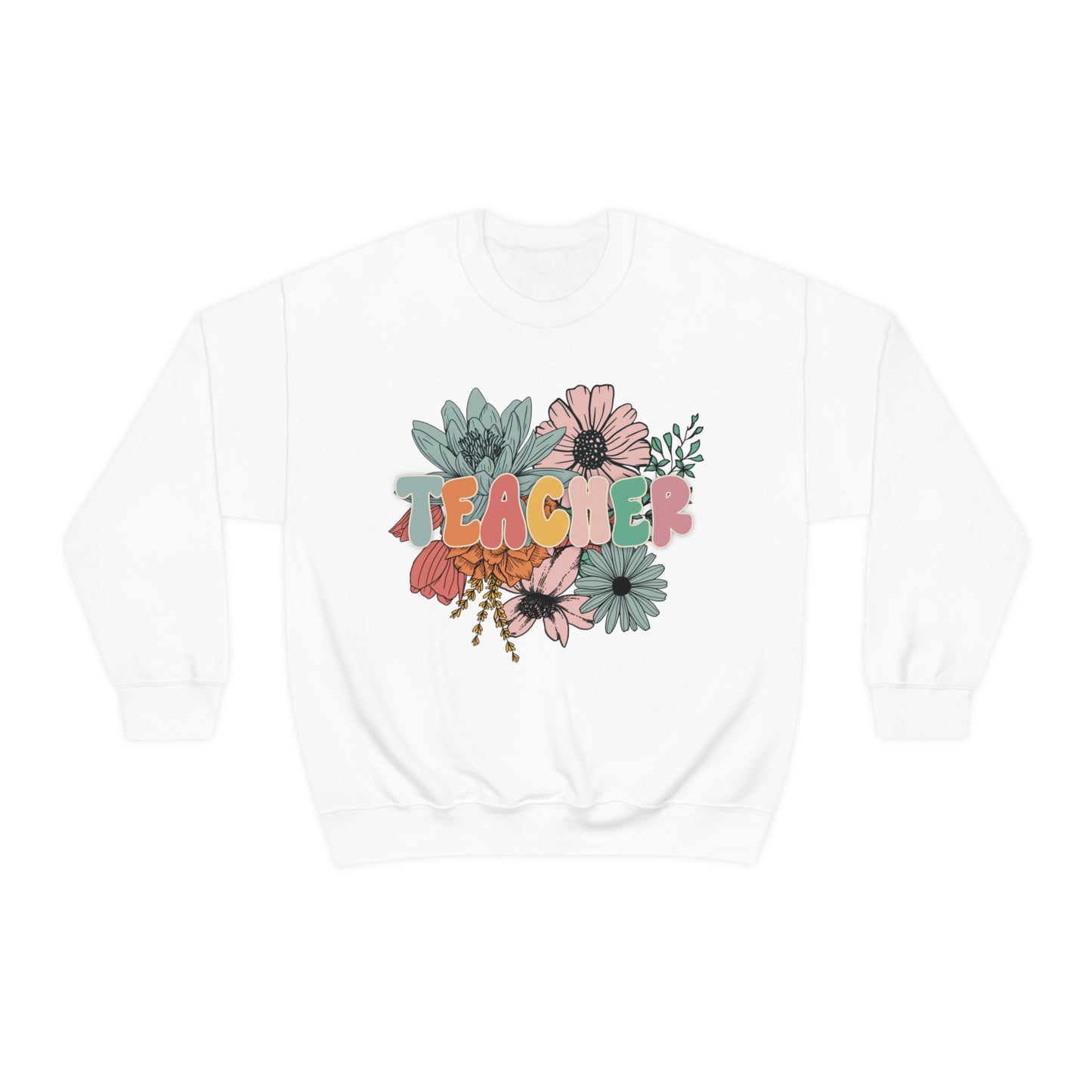Floral Teacher Sweatshirt