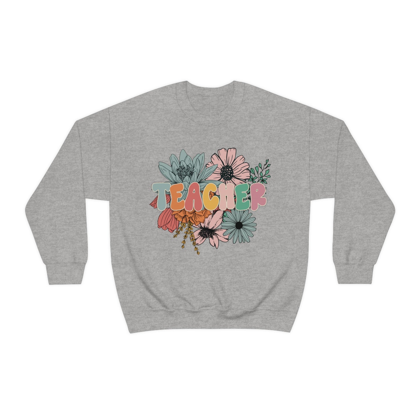 Floral Teacher Sweatshirt