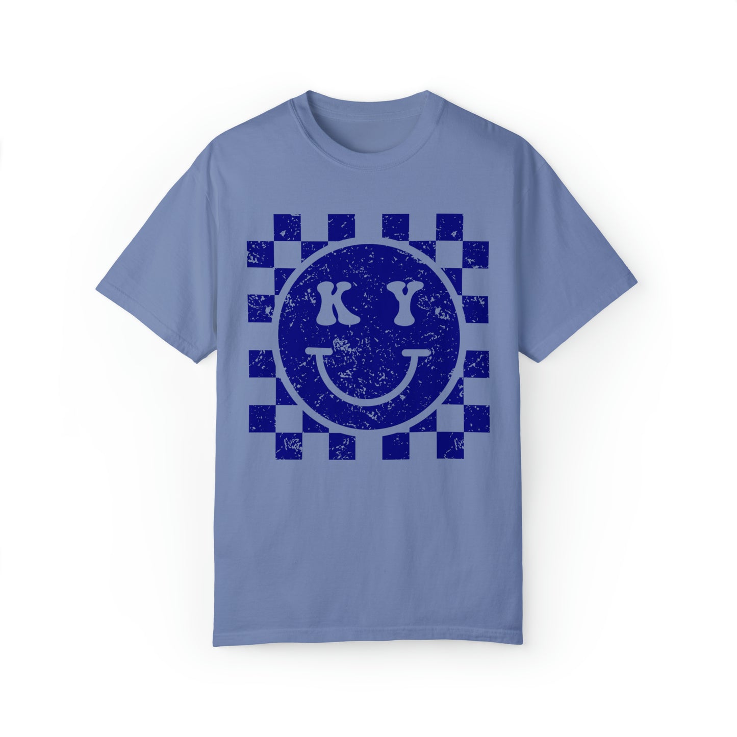 Kentucky Checkered Smiley Face Shirt