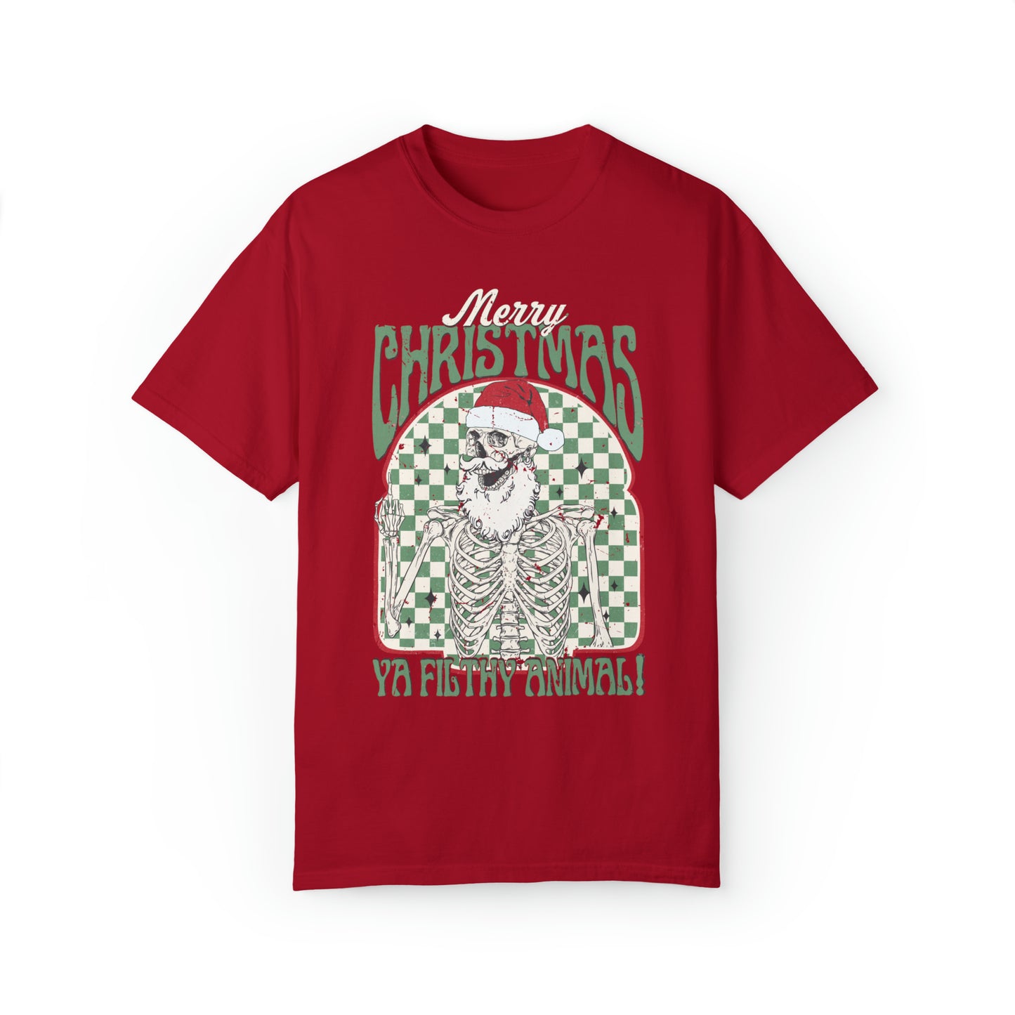 Merry Christmas Filthy Animal Skeleton Shirt