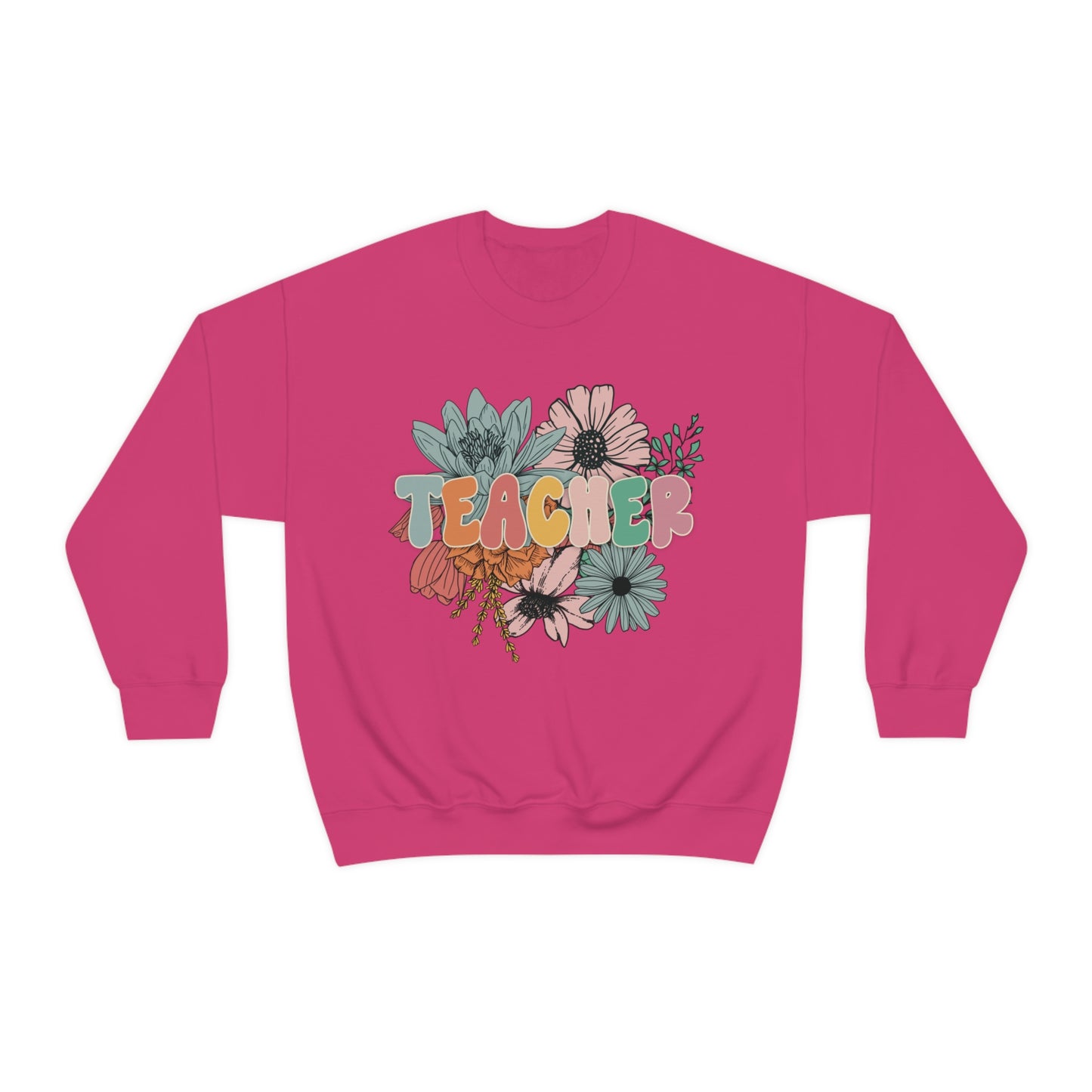 Floral Teacher Sweatshirt